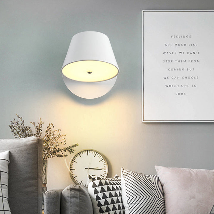 Skørter | Nordic Tapas Shadow Wall Lamp Metal Black/White Wall Lighting for BedroomStudy Room