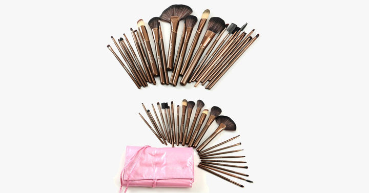 Lisslune | 25 Piece Makeup Brush Set with Bag – The Perfect Makeup Companion