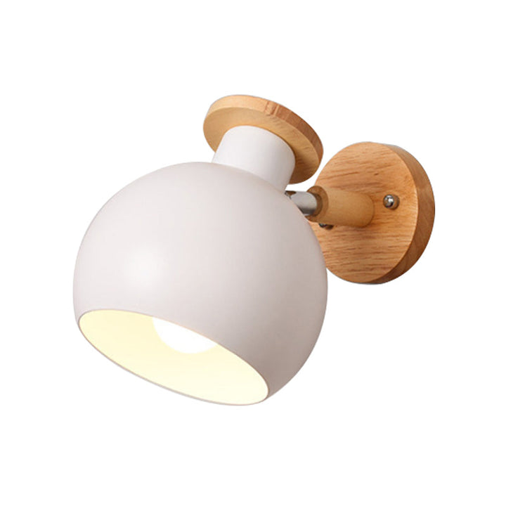 Skørter | Circle Study Room Wall Light Metal Modern Style 1 Light Candy Colored Wall Light