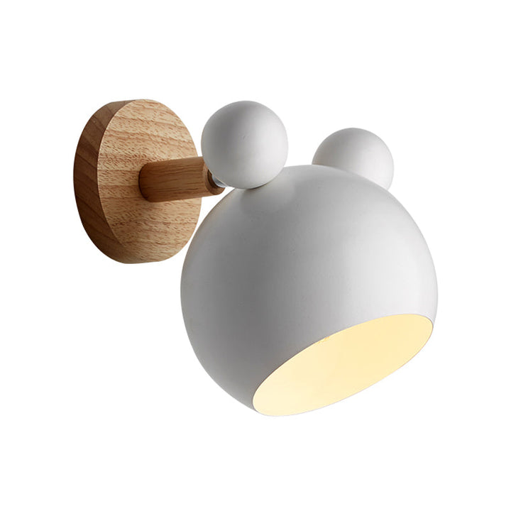 Skørter | Modern Style Cartoon Animal Wall Lamp Metal 1 Light Wall Lamp for Kids Room