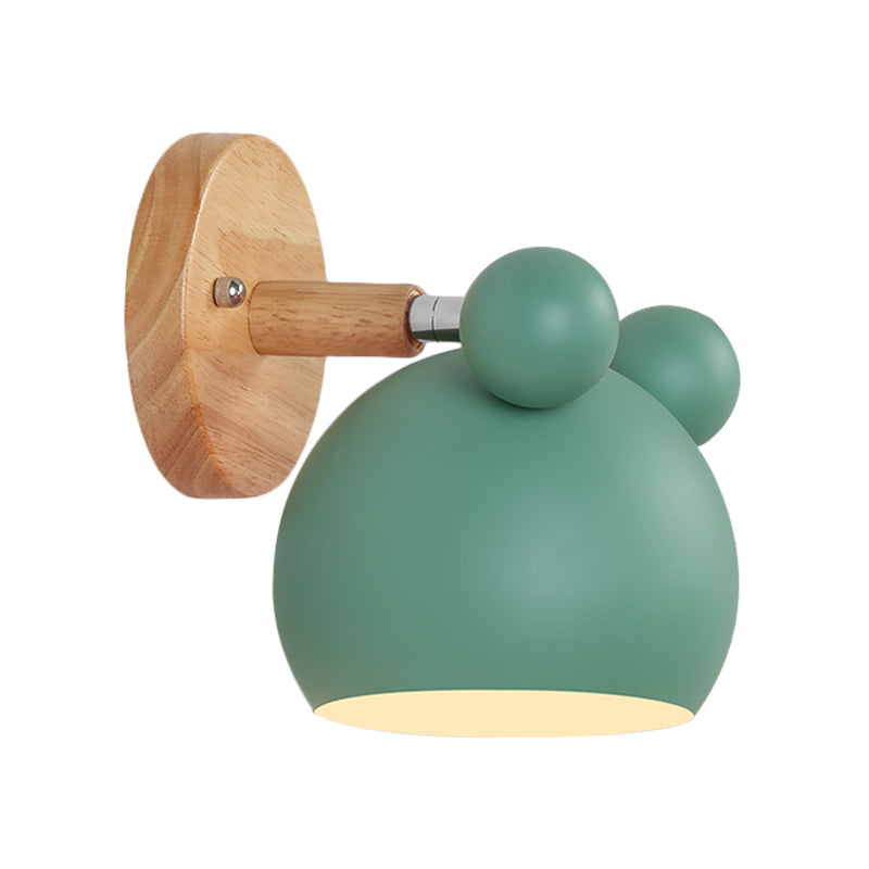Skørter | Modern Style Cartoon Animal Wall Lamp Metal 1 Light Wall Lamp for Kids Room