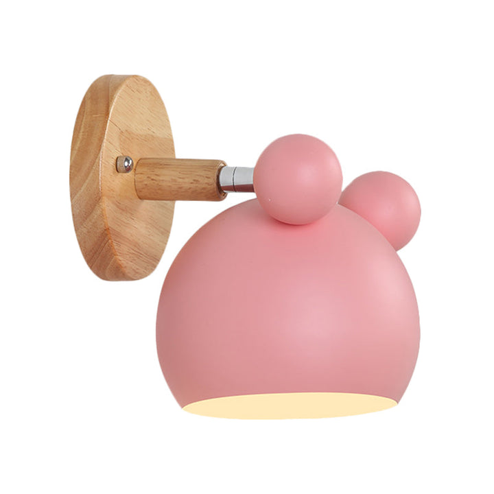 Skørter | Modern Style Cartoon Animal Wall Lamp Metal 1 Light Wall Lamp for Kids Room