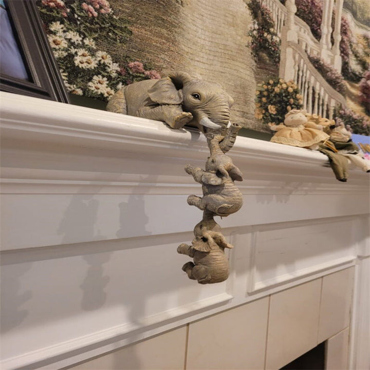 Lisslune | Parent-Child Elephant Decoration