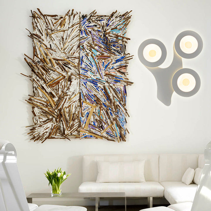 Skørter | Acrylic tree LED wall lamp Creative wall lamp in white for the study