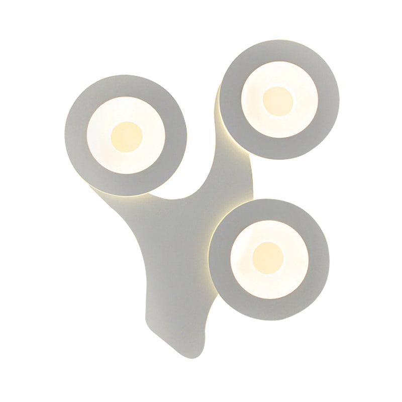 Skørter | Acrylic tree LED wall lamp Creative wall lamp in white for the study