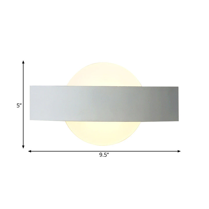 Skørter | Living Room Slim Panel Wall Lamp Acrylic Modern Style White LED Wall Lamp