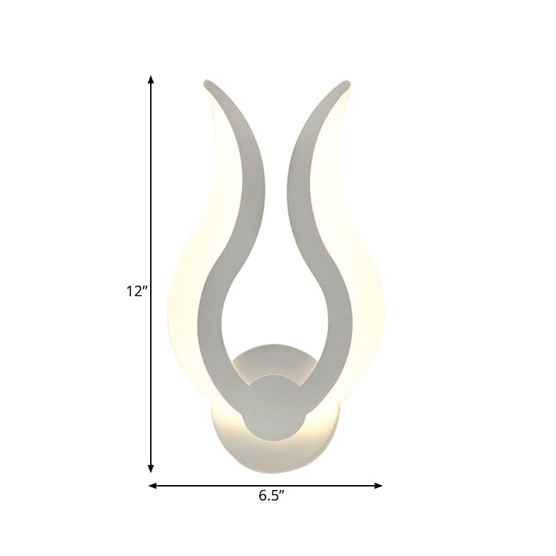 Skørter | Creative fire-shaped wall light acrylic with LED wall spotlight for kitchen dining room