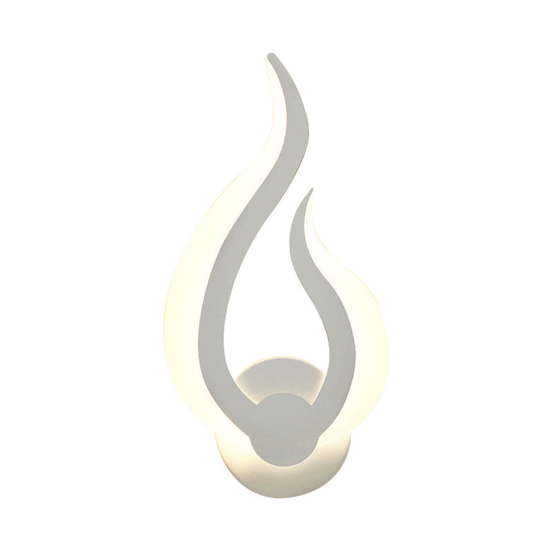 Skørter | Creative fire-shaped wall light acrylic with LED wall spotlight for kitchen dining room