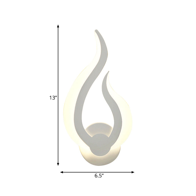 Skørter | Creative fire-shaped wall light acrylic with LED wall spotlight for kitchen dining room