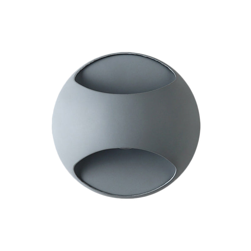 Skørter | Simple Style Half-Globe Wall Lamp Plastic Single-Head Wall Light for Study