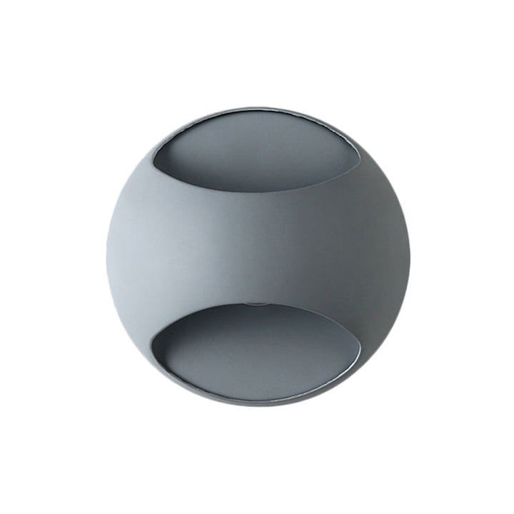 Skørter | Simple Style Half-Globe Wall Lamp Plastic Single-Head Wall Light for Study