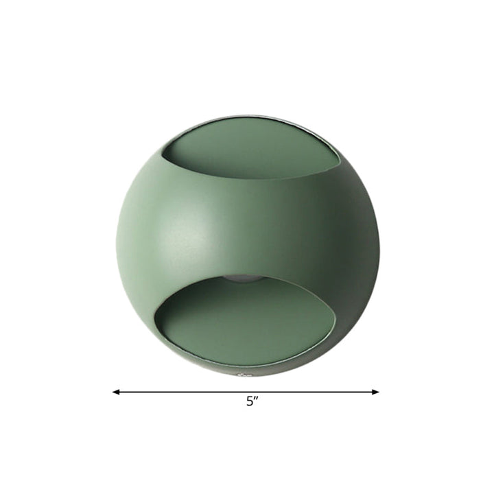 Skørter | Simple Style Half-Globe Wall Lamp Plastic Single-Head Wall Light for Study