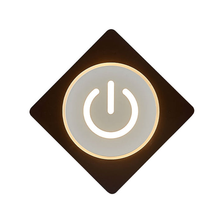 Skørter | Acrylic Rectangular LED Wall Lamp Home Office Modern Creative Wall Light in White