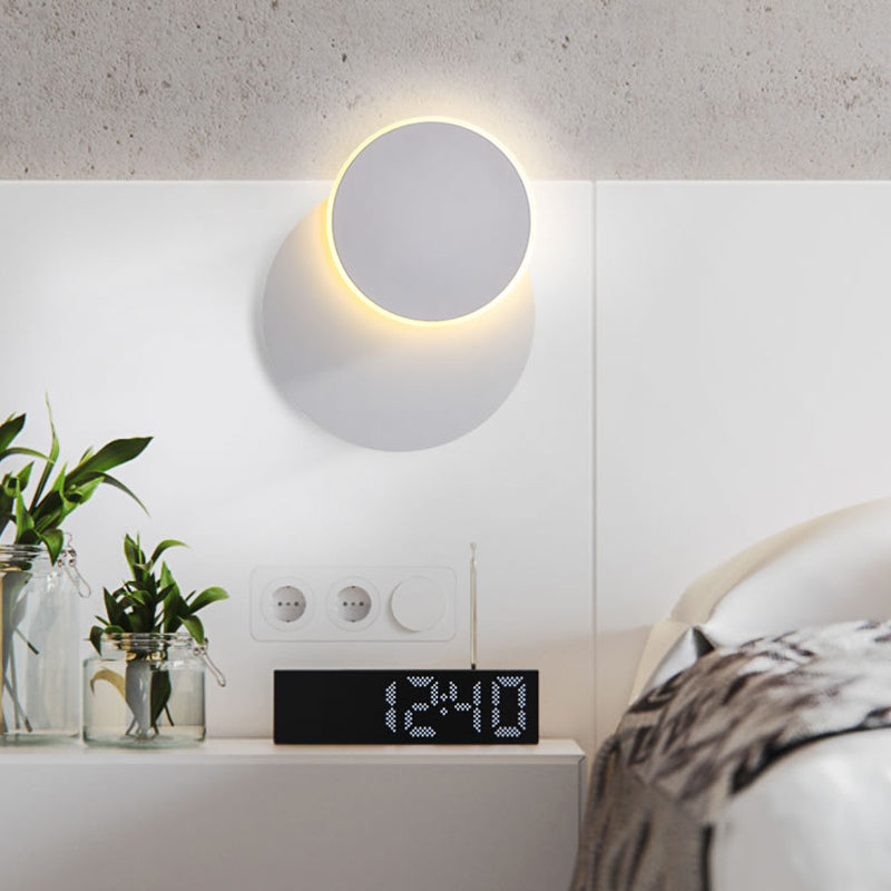 Skørter | Round LED Wall Lamp Contemporary Acrylic Wall Light for Kitchen Children's Room
