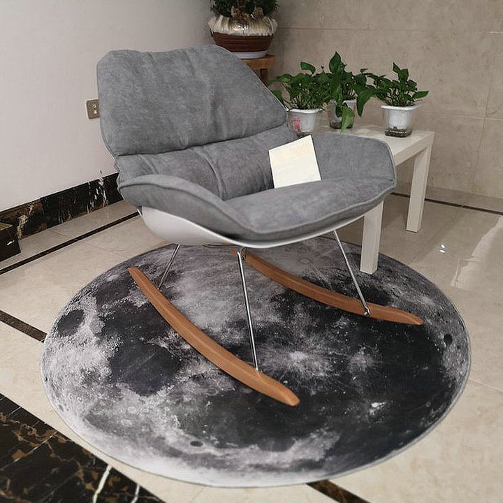 Lisslune | Dark Industrial Area Rug Synthetic Abstract Oil Painting Print Rug Stain Resistant Carpet for Home Decor