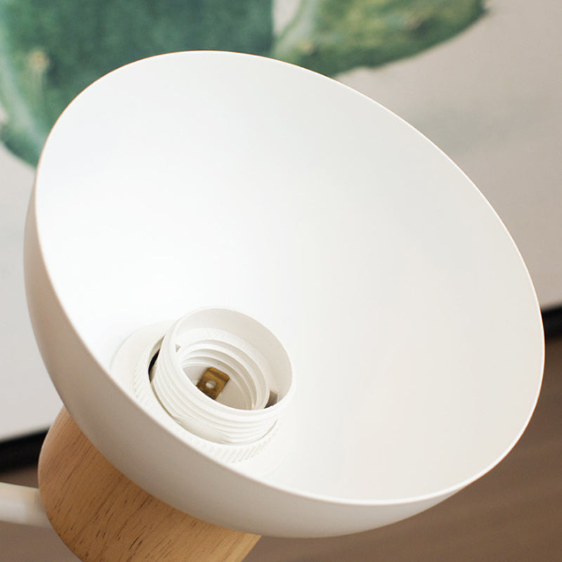 Skørter | Nordic Style Wall Lamp Dome 1 Bulb Metal & Wood Wall Light with Bird for Children's Room