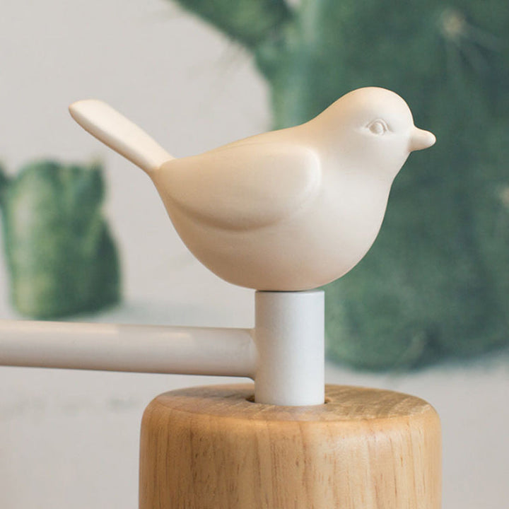 Skørter | Nordic Style Wall Lamp Dome 1 Bulb Metal & Wood Wall Light with Bird for Children's Room