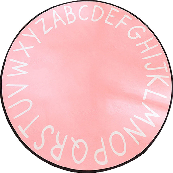 Lisslune | Pastel Alphabet Rug Synthetic Children Area Carpet Non-Slip Underlay Carpet for Children's Room