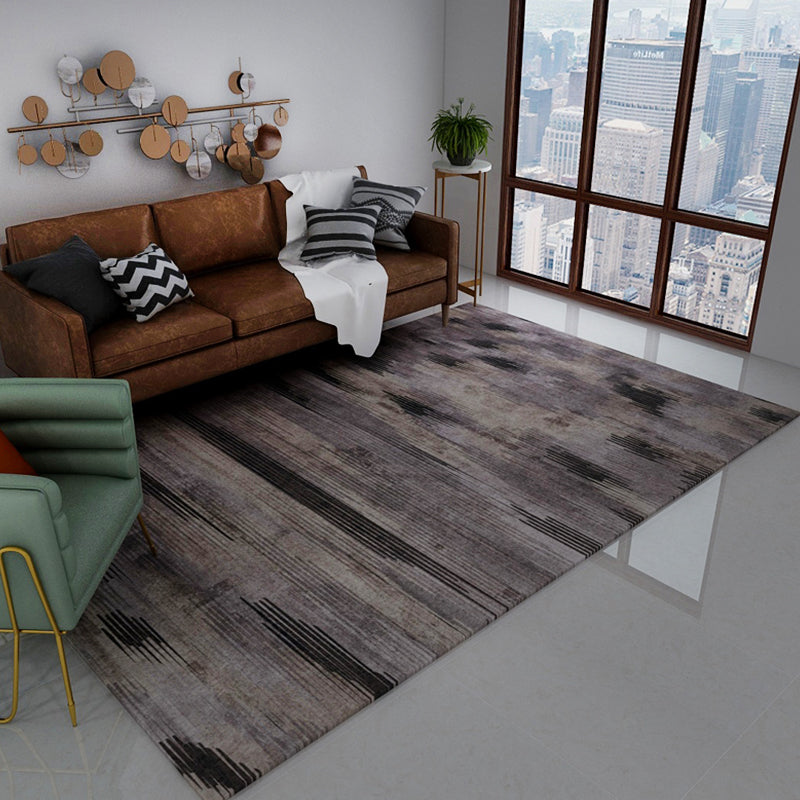 Lisslune | Dark Cyberpunk Style Rug Polypropylene Tie Dye Printed Abstract Rug Non-Slip Back Washable Carpet for Room