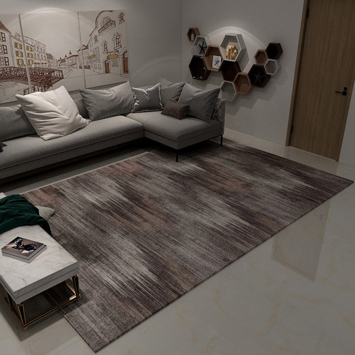 Lisslune | Dark Cyberpunk Style Rug Polypropylene Tie Dye Printed Abstract Rug Non-Slip Back Washable Carpet for Room