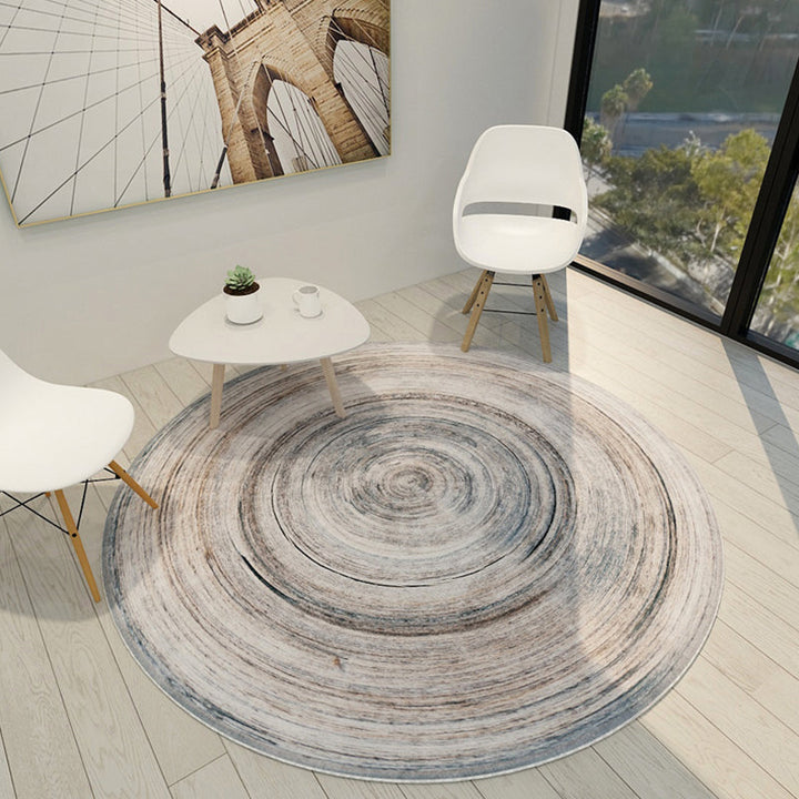 Lisslune | Dark Red Pattern Carpet Polypropylene Steampunk Carpet Non-slip Machine Washable Rug for Bedroom