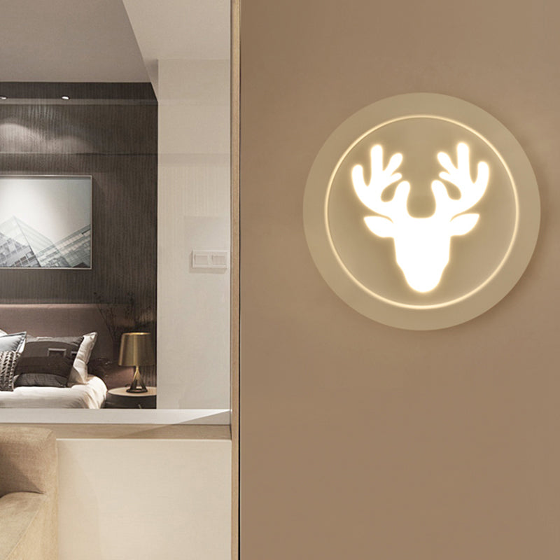 Skørter | Deer Bedroom Wall Lamp Modern Style Metal Wall Lamp