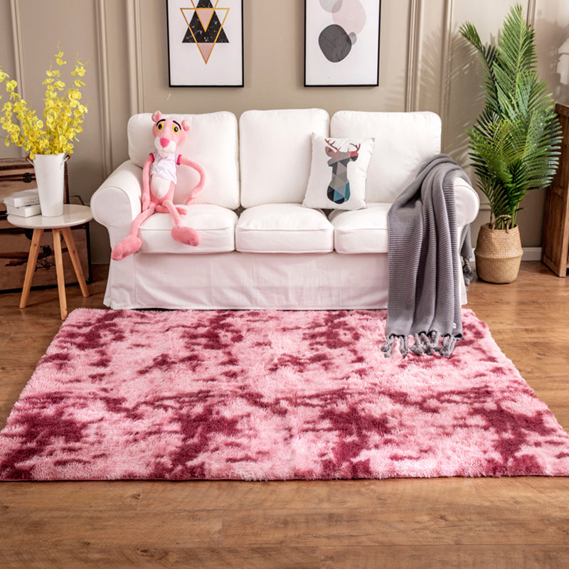 Lisslune | Creative Rust Metal Look Rug Pastel Color Industrial Rug Synthetic Non-Slip Backing Easy Maintenance Rug for Home