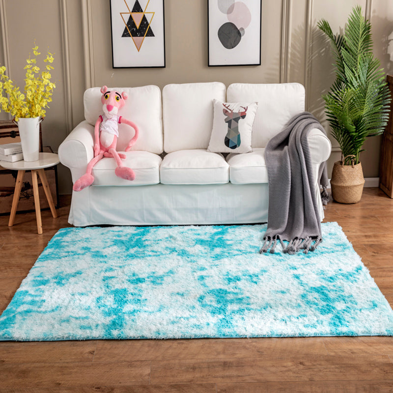 Lisslune | Creative Rust Metal Look Rug Pastel Color Industrial Rug Synthetic Non-Slip Backing Easy Maintenance Rug for Home