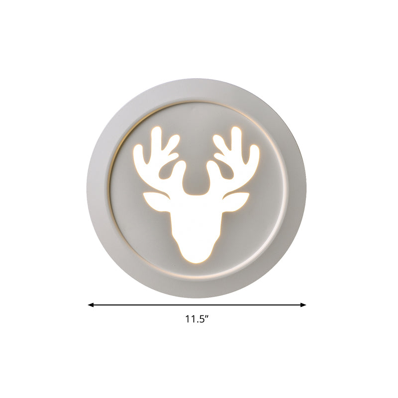 Skørter | Deer Bedroom Wall Lamp Modern Style Metal Wall Lamp