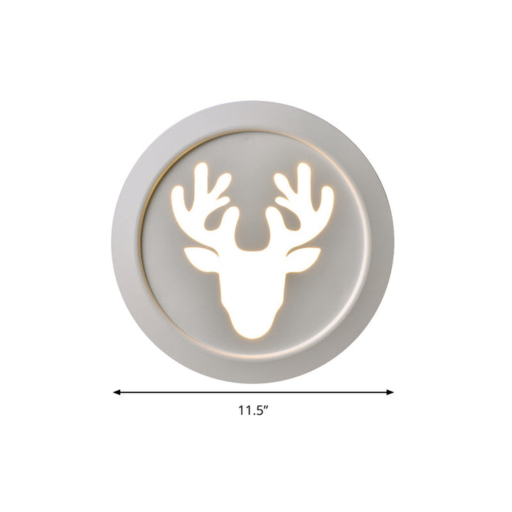 Skørter | Deer Bedroom Wall Lamp Modern Style Metal Wall Lamp