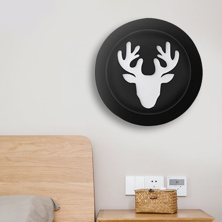 Skørter | Deer Bedroom Wall Lamp Modern Style Metal Wall Lamp