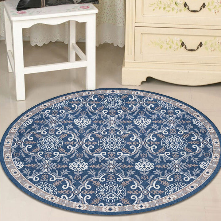 Lisslune | Moroccan Medallion Pattern Rug Multi Color Polypropylene Rug Non-Slip Backing Pet-Friendly Washable Rug for Bedroom