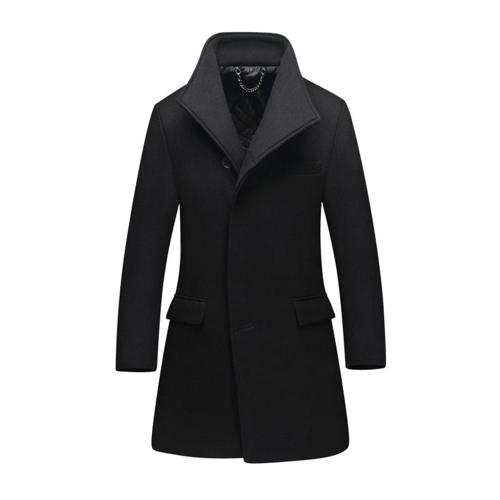 Men's Elegant and Warm Coat with Modern Collar Lisslune
