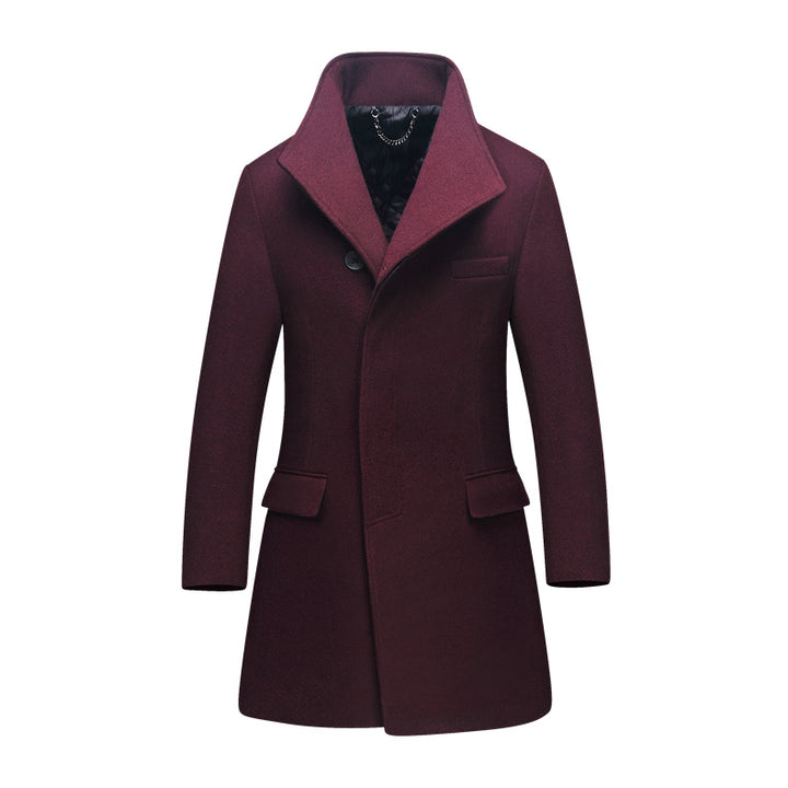 Men's Elegant and Warm Coat with Modern Collar Lisslune