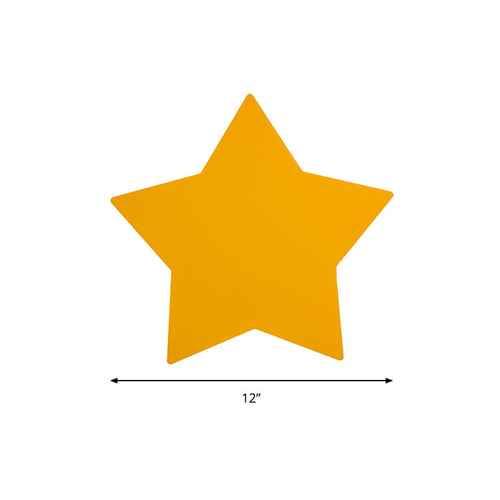 Skørter | Modern Slim Panel Star Wall Lamp Wooden LED Wall Light for Hallway Kitchen