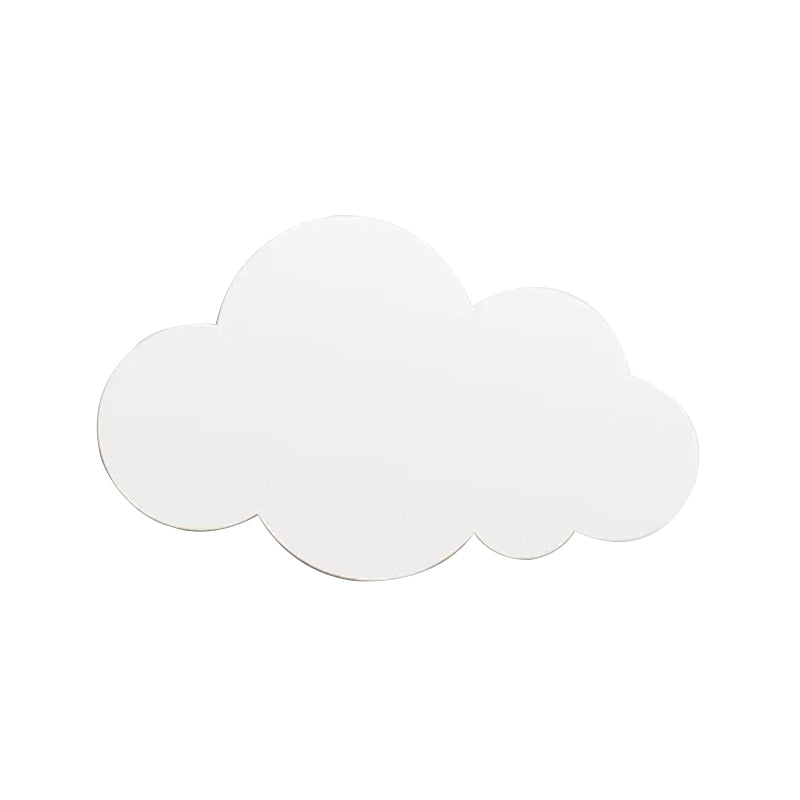 Skørter | Plastic Cloud Slim Wall Lamp Modern Style LED Wall Lamp in White for Children's Room