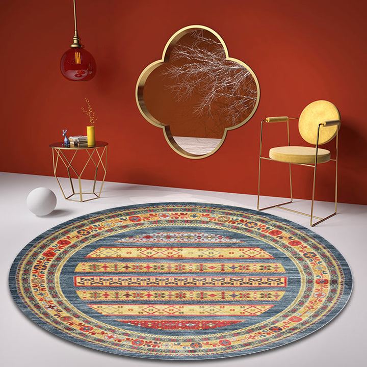 Lisslune | Shabby Tribal Rug Pastel Moroccan Rug Polypropylene Pet Friendly Non-Slip Rug for Living Room