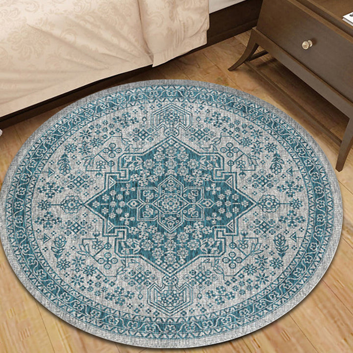 Lisslune | Shabby Tribal Rug Pastel Moroccan Rug Polypropylene Pet Friendly Non-Slip Rug for Living Room