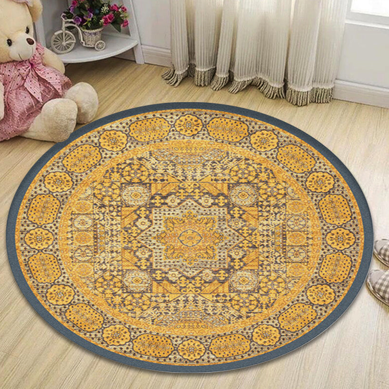Lisslune | Shabby Tribal Rug Pastel Moroccan Rug Polypropylene Pet Friendly Non-Slip Rug for Living Room
