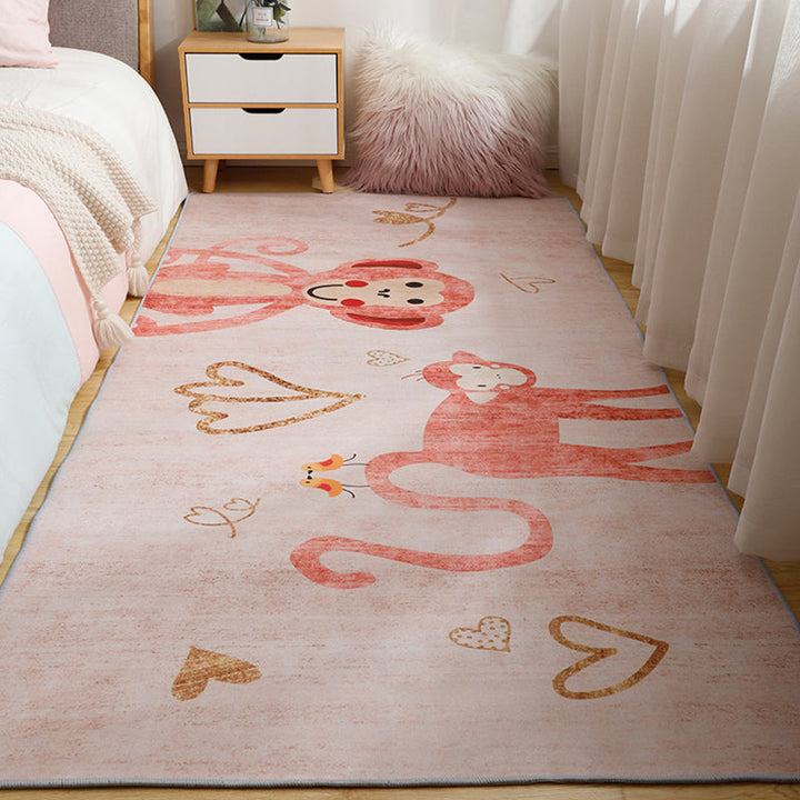 Lisslune | Fun Cartoon Rug Soft Colors Fairy Tale Rug Machine Wash Non-Slip Rug for Children's Room