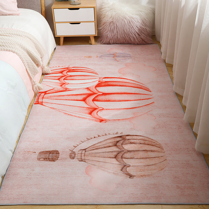 Lisslune | Fun Cartoon Rug Soft Colors Fairy Tale Rug Machine Wash Non-Slip Rug for Children's Room
