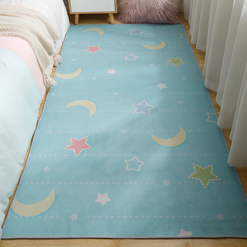 Lisslune | Fun Cartoon Rug Soft Colors Fairy Tale Rug Machine Wash Non-Slip Rug for Children's Room