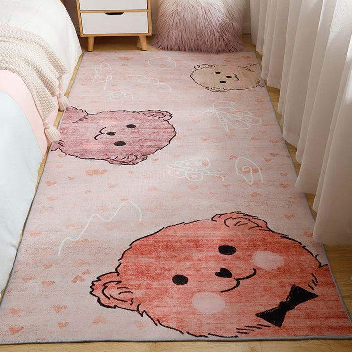 Lisslune | Fun Cartoon Rug Soft Colors Fairy Tale Rug Machine Wash Non-Slip Rug for Children's Room