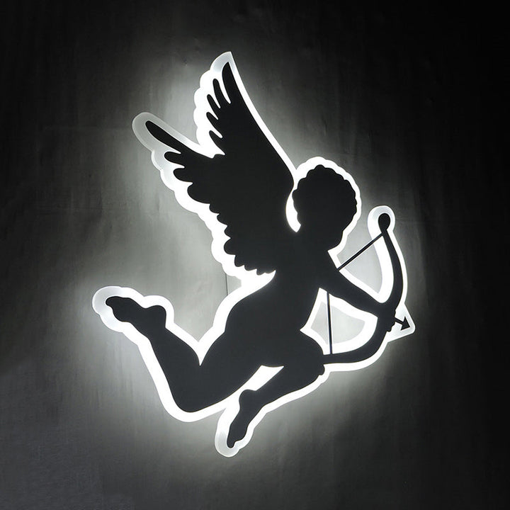 Skørter | Nursing Room Cupido Angel Wall Lamp Acrylic Children 2-Sizes LED Sconce Lamp in White