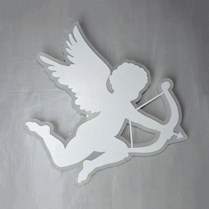 Skørter | Nursing Room Cupido Angel Wall Lamp Acrylic Children 2-Sizes LED Sconce Lamp in White
