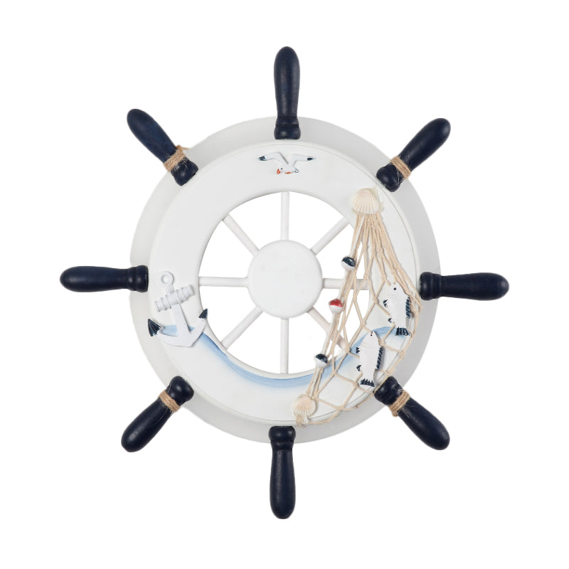 Skørter | Ruderharz Wall Lighting Ideas Coastal LED White/Blue Wall-Mounted Lamp with Round Acrylic Shade in Warm/White Light