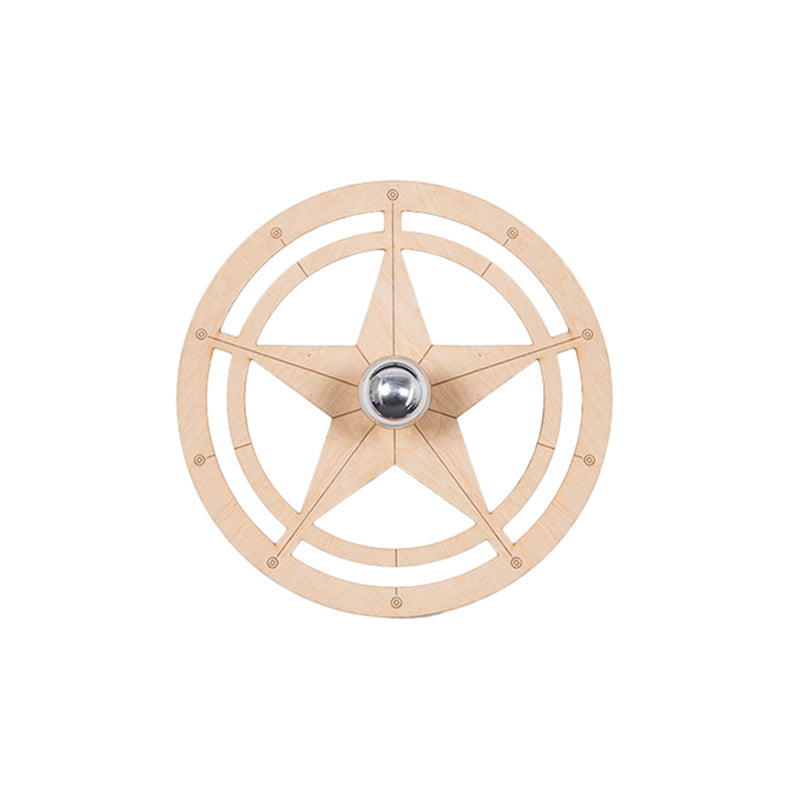 Skørter | Metal Star Wall Lamp Single Head Contemporary Wall Lamp for Boys Bedroom Stair