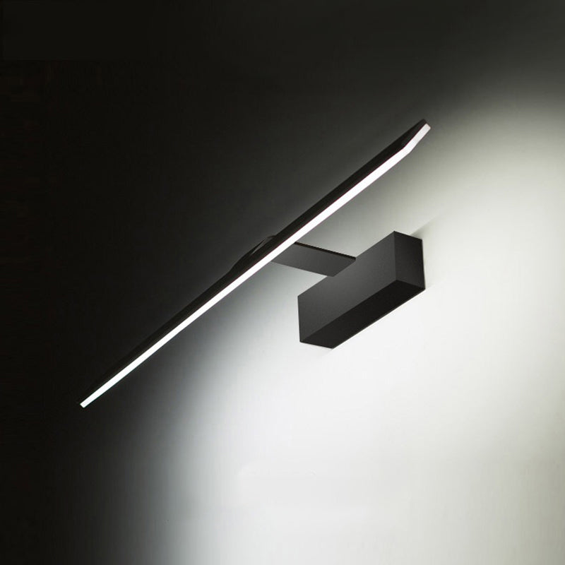 Lisslune | Rectangular Panel Wall Lamp Modern Acrylic Black LED Wall Mounted Lamp in Warm/White Light