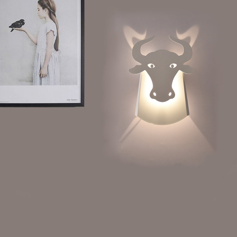 Skørter | Metal Ox Wall Lamp Modern Integrated Led Indoor Wall Lamp for Living Room