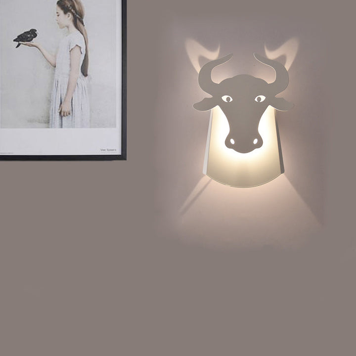 Skørter | Metal Ox Wall Lamp Modern Integrated Led Indoor Wall Lamp for Living Room